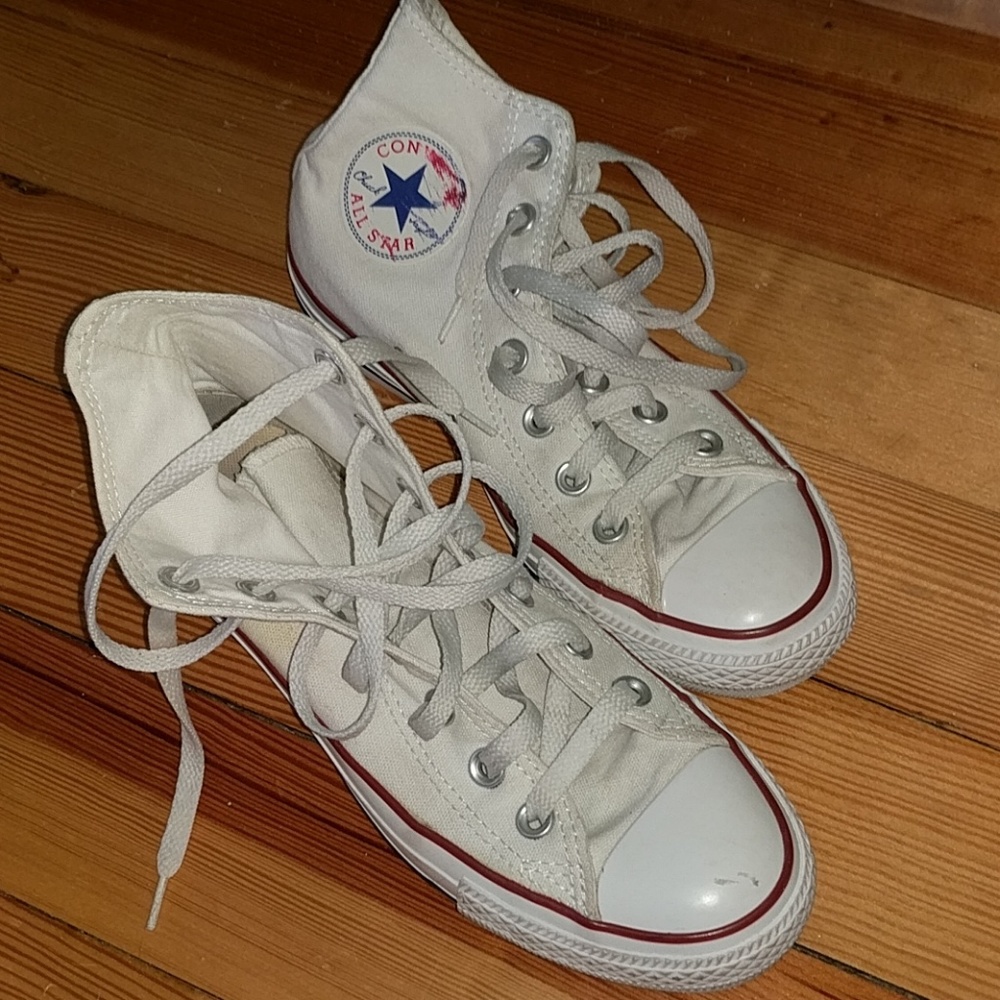 white high top converse